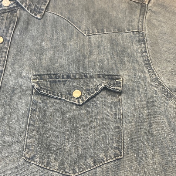 Denim Button-Up Shirt - Picture 6 of 16